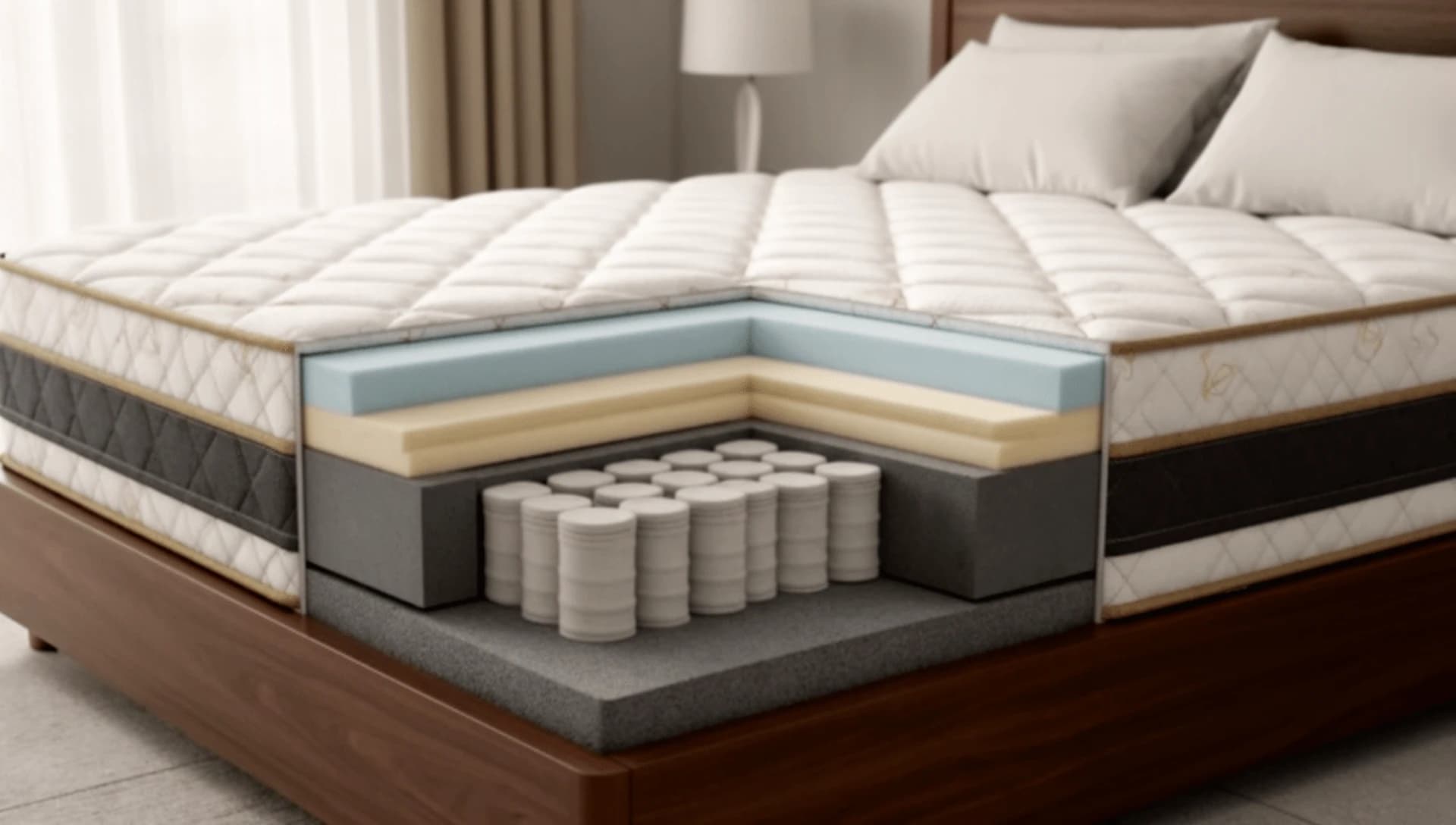Las Capas de un Colchón Premium: ¿Por qué importa cada una?