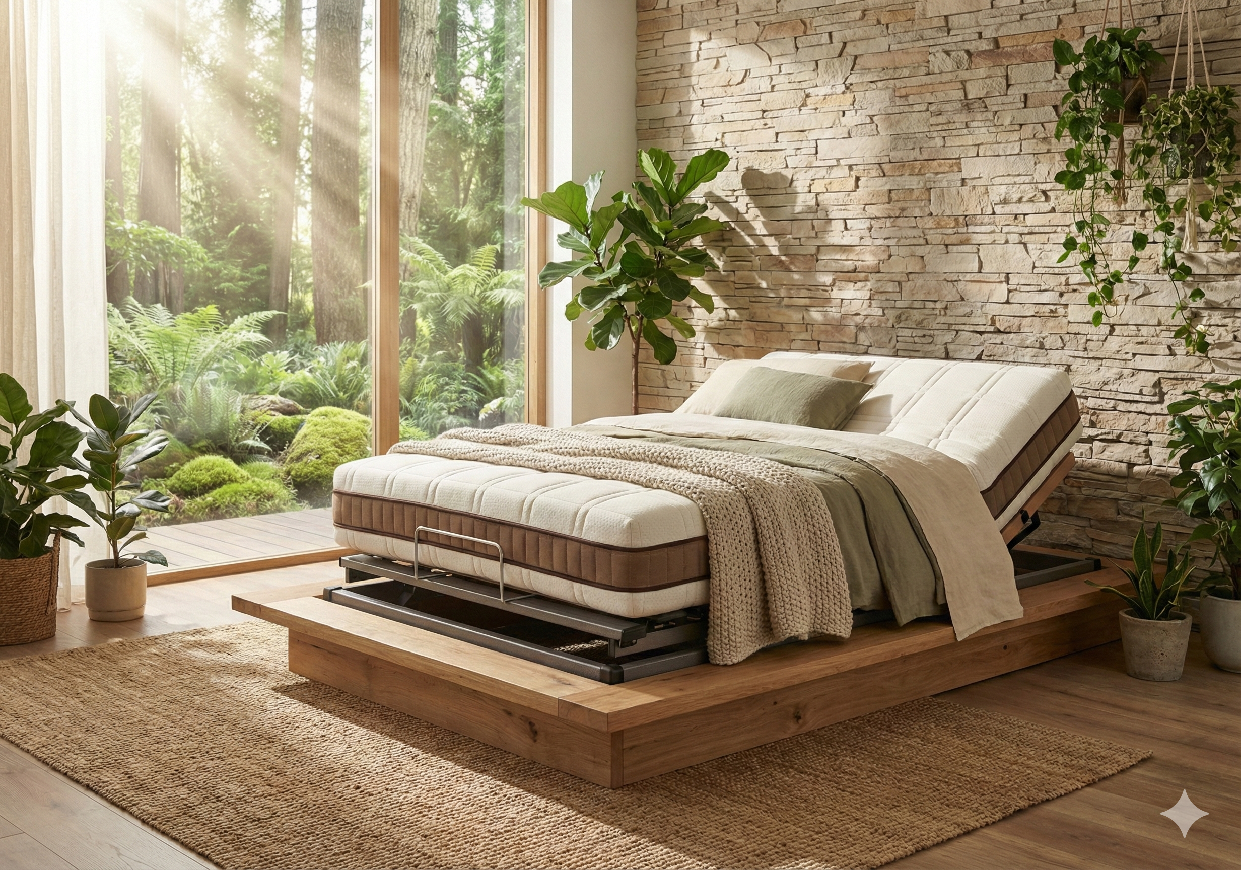 Pack Cama Articulada Eléctrica con Colchón de Látex